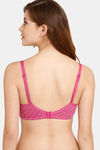 Rosaline Everyday Double Layered Non Wired 3/4th Coverage T-Shirt Bra - Fuchsia Red — thumbnail 2